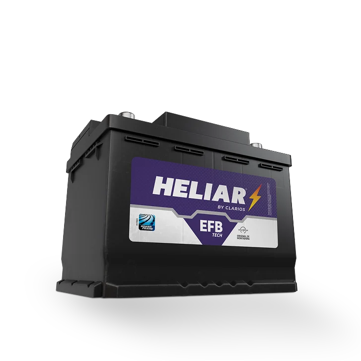 Bateria Heliar 60 amperes linha EFB